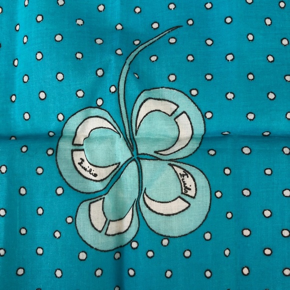 ❤️⛏HP⛏❤️ VINTAGE PUCCI HANDKERCHIEF SCARF - COTTON - Picture 2 of 4